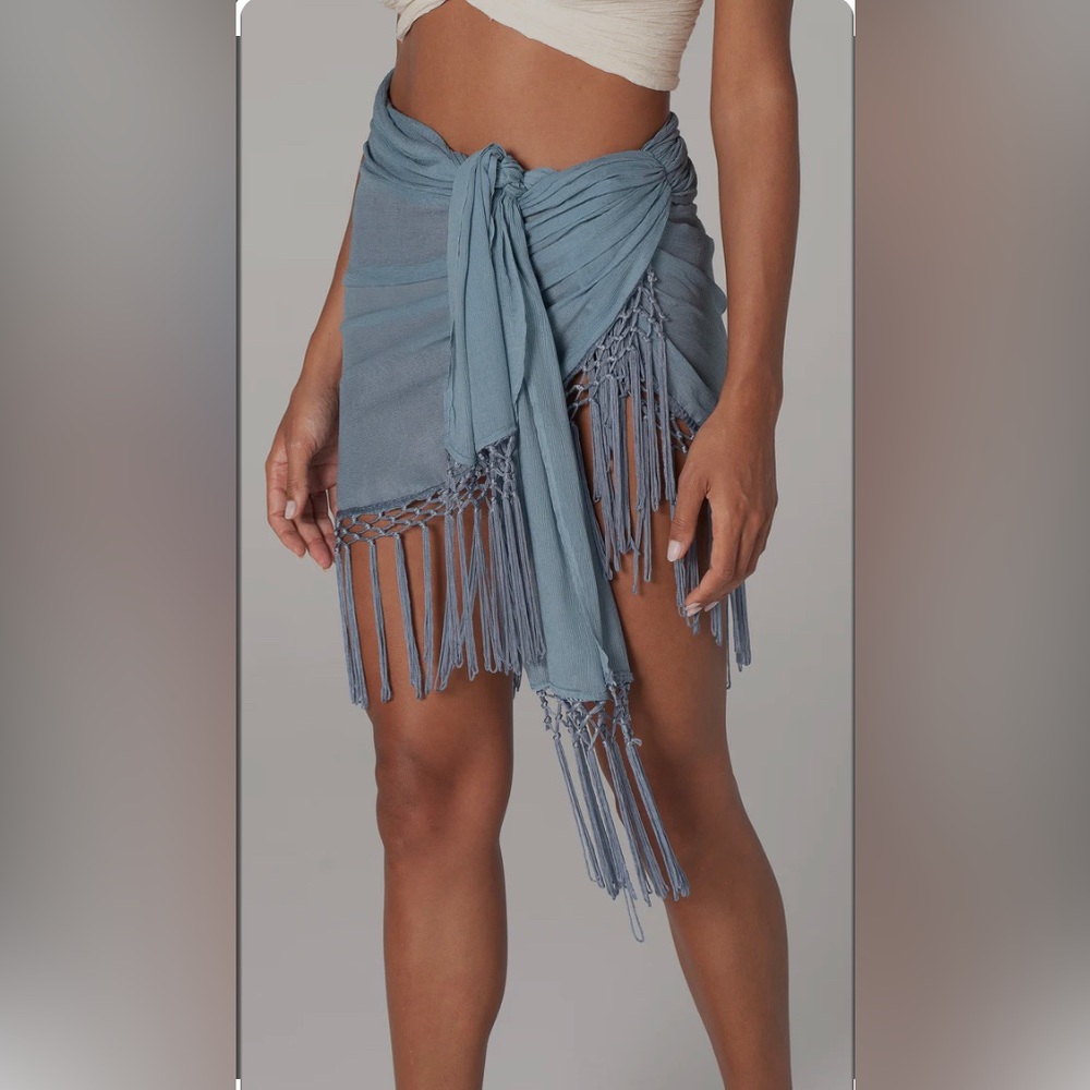 Savannah Morrow Isla silk wrap skirt M/L